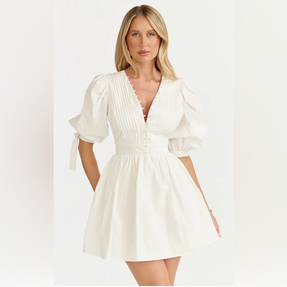 Showpo White Long Sleeve Dress